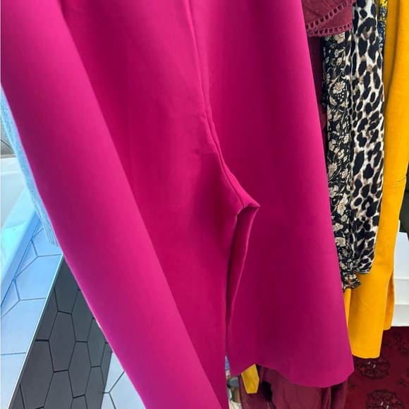 Zara hot pink wide leg pants XL - Picture 5 of 6